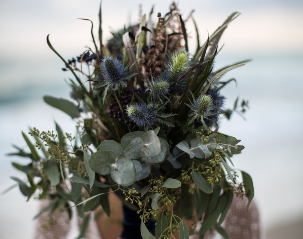 Something Blue Wedding Flowers Bridal Bouquet Ramo de Novia Algo Azul