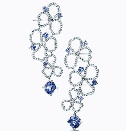 Something Blue Bridal Earrings Algo Azul Pendientes Novia